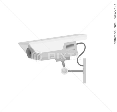 Security camera flat vector illustation Security camera flat vector illustation 98322423