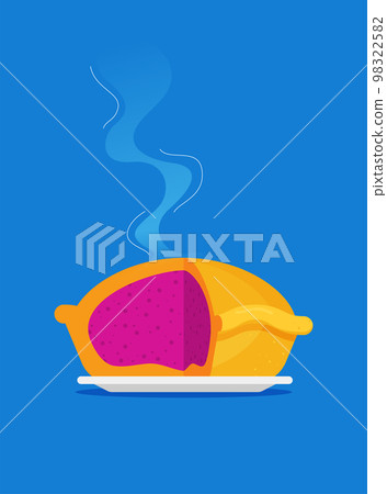 Flat vector pie, baking sweet sign 98322582