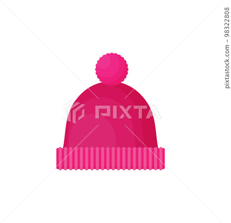 Winter hat isolated flat vector 98322808