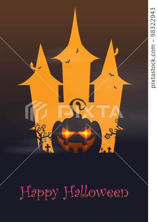 Halloween background flat design vector Halloween background flat design vector 98322943