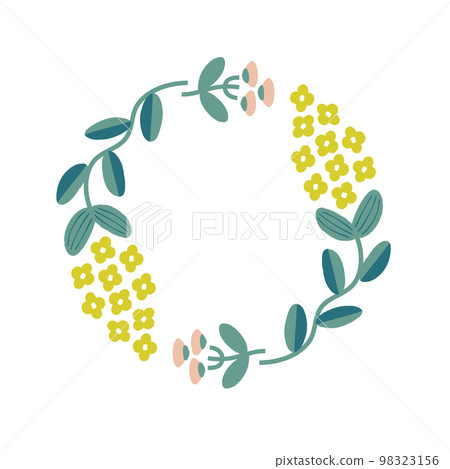 裝飾重要文字的時尚溫柔花框 裝飾重要文字的時尚溫柔花框 98323156