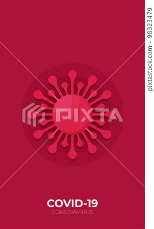 Coronavirus COVID-19 virus. Flat Design Graphic, vector 98323479