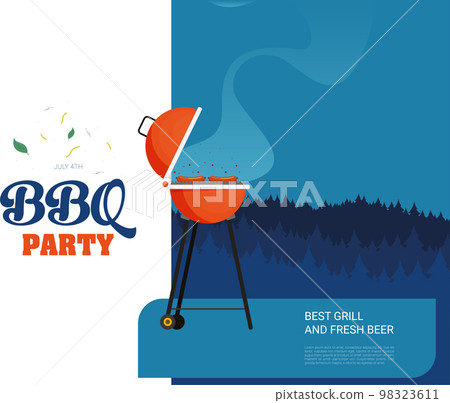 Barbecue. Flat style design - vector Barbecue. Flat style design - vector 98323611