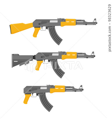Flat illustration rifle vector for web design Flat illustration rifle vector for web design 98323629