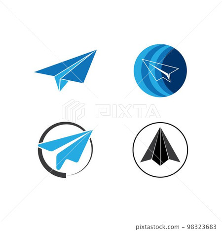 Paper plane icon 98323683