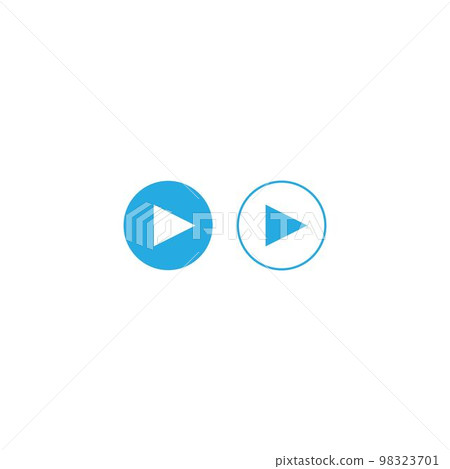 Play button icon 98323701