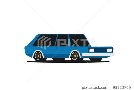 Muscle car. Flat styled vector illustration Muscle car. Flat styled vector illustration 98323769