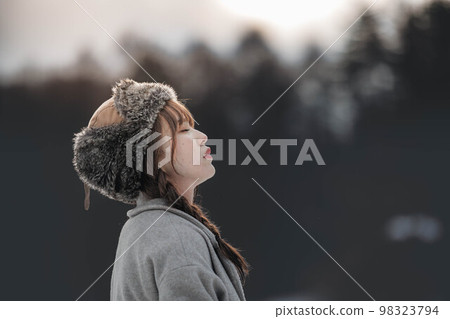 在白雪皚皚的風景 在白雪皚皚的風景 98323794