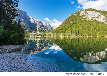 Braies Lake or Pragser Wildsee - Dolomites Trentino-Alto Adige Italy 98323857