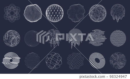 3D shapes and spheres for education, design, scince visualization 3D shapes and spheres for education, design, scince visualization 98324947