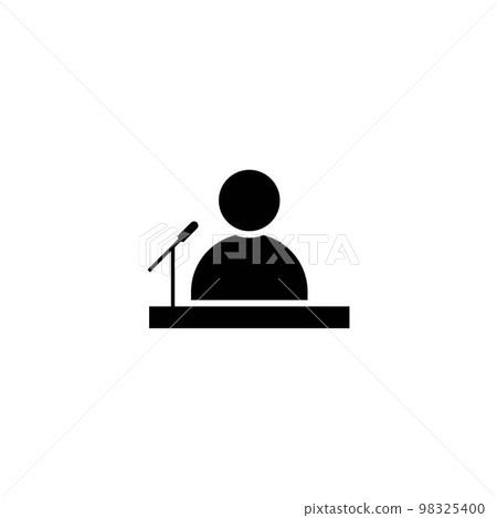 Public speaker icon Public speaker icon 98325400