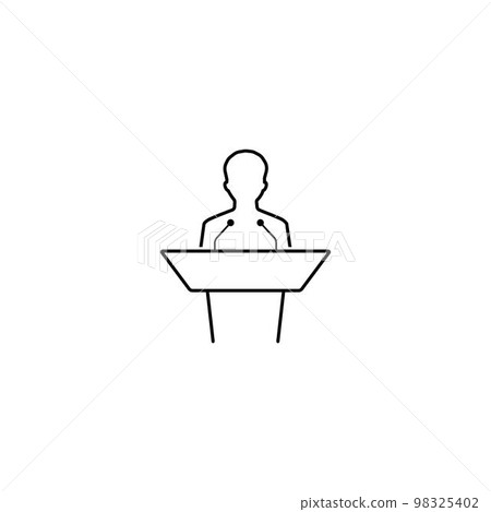 Public speaker icon Public speaker icon 98325402