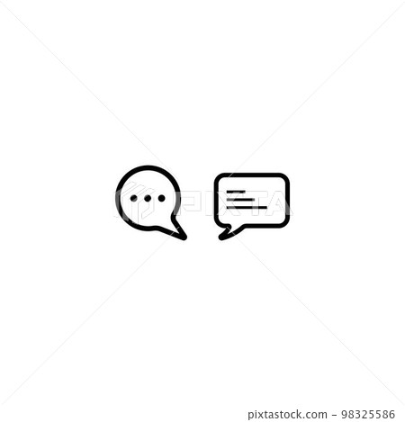 Speech bubble icon 98325586