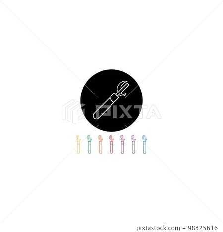 Tin opener icon 98325616