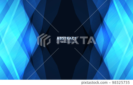 Abstract blue background with geometric dynamic glowing lines. Abstract blue background with geometric dynamic glowing lines. 98325735