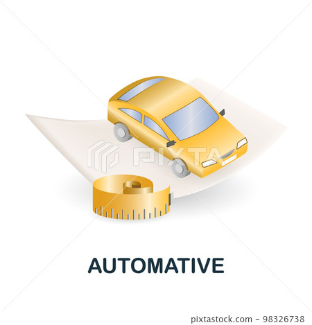Automative icon. 3d illustration from engineering collection. Creative Automative 3d icon for web design, templates, infographics and more 98326738