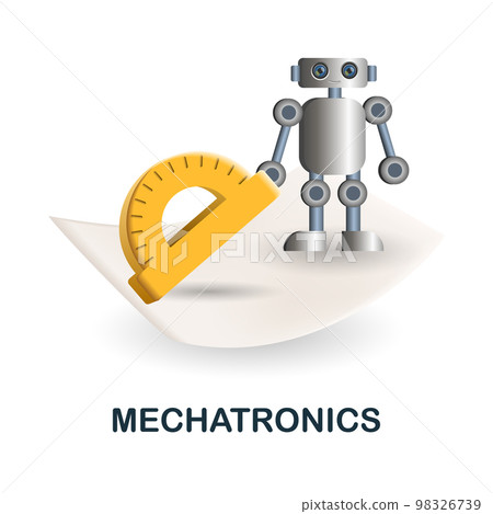 Mechatronics icon. 3d illustration from engineering collection. Creative Mechatronics 3d icon for web design, templates, infographics and more 98326739