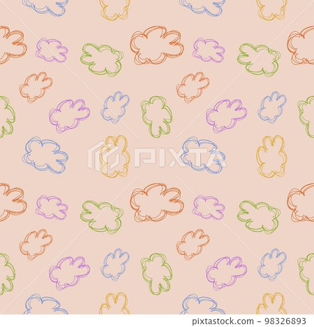 Seamless pattern design shape abstract doodle background illustration for digital and print Seamless pattern design shape abstract doodle background illustration for digital and print 98326893