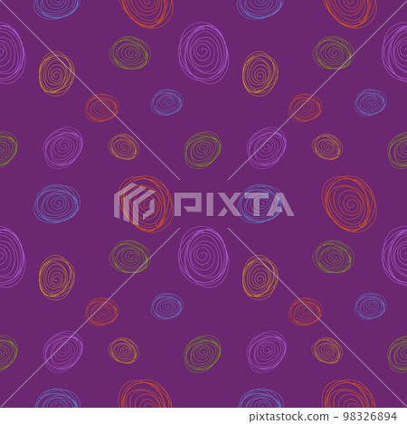 Seamless pattern design shape abstract doodle background illustration for digital and print 98326894