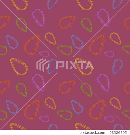 Seamless pattern design shape abstract doodle background illustration for digital and print Seamless pattern design shape abstract doodle background illustration for digital and print 98326895