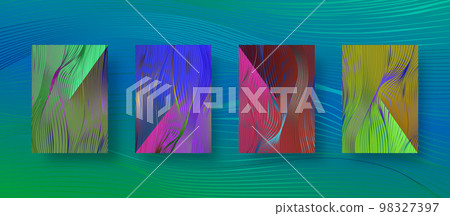 Screen wavy gradient set, modern wave abstract backgrounds. Colorful fluid cover for poster, banner, flyer and presentation. Trendy vibrant color Template with striped texture set screens mobile app Screen wavy gradient set, modern wave abstract backgrounds. Colorful fluid cover for poster, banner, flyer and presentation. Trendy vibrant color Template with striped texture set screens mobile app 98327397