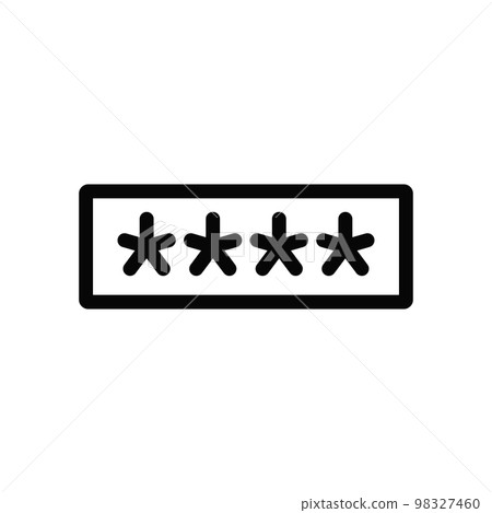 PIN code line icon isolated on white background. Black flat thin icon on modern outline style. Linear symbol and editable stroke. Simple and pixel perfect stroke vector illustration PIN code line icon isolated on white background. Black flat thin icon on modern outline style. Linear symbol and editable stroke. Simple and pixel perfect stroke vector illustration 98327460