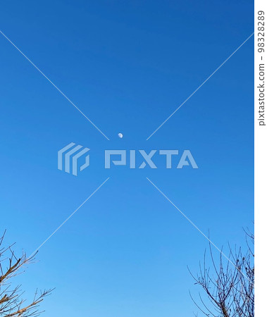 sky landscape with morning moon sky landscape with morning moon 98328289