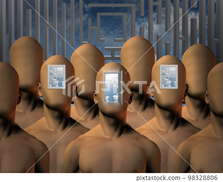 Door and windows maze 98328806