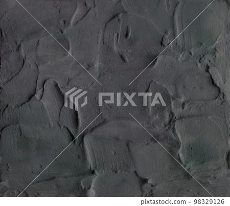 Concrete, cement or plaster. Dark grey black slate background or texture. Gothic style, voluminous strokes. Concrete, cement or plaster. Dark grey black slate background or texture. Gothic style, voluminous strokes. 98329126