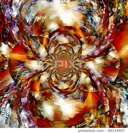 Optical colorful illusion Optical colorful illusion 98329407