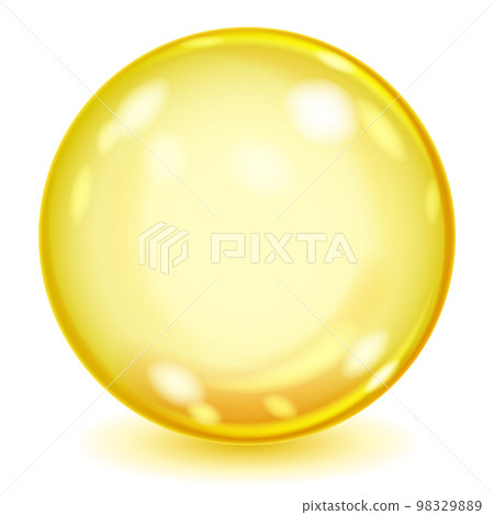 Big yellow opaque glass sphere Big yellow opaque glass sphere 98329889