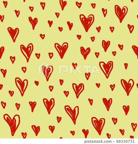 Valentines day, Mothers Day hand drawn doodle seamless pattern Valentines day, Mothers Day hand drawn doodle seamless pattern 98330731