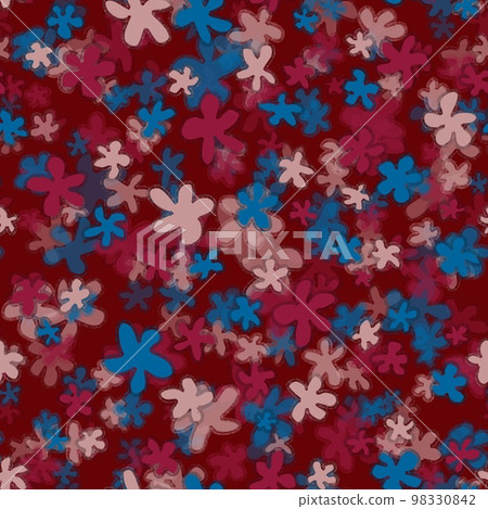 Trendy fabric pattern with miniature colorful flowers. Fashion design 98330842
