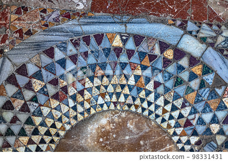 Byzantine mosaics on the floor of St. Nicholas Church Demre, Turkey. Byzantine mosaics on the floor of St. Nicholas Church Demre, Turkey. 98331431