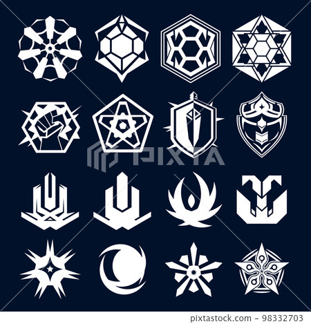 Abstract clan logo, icon, tattoo for gaming, vector illustration 98332703