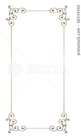 Certificate of award, golden metallic oriental pattern, arabesque pattern, ornamental ruled vintage rectangular frame Certificate of award, golden metallic oriental pattern, arabesque pattern, ornamental ruled vintage rectangular frame 98334302