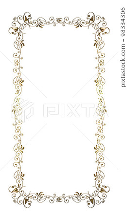 Certificate of award, golden metallic oriental pattern, arabesque pattern, ornamental ruled vintage rectangular frame Certificate of award, golden metallic oriental pattern, arabesque pattern, ornamental ruled vintage rectangular frame 98334306