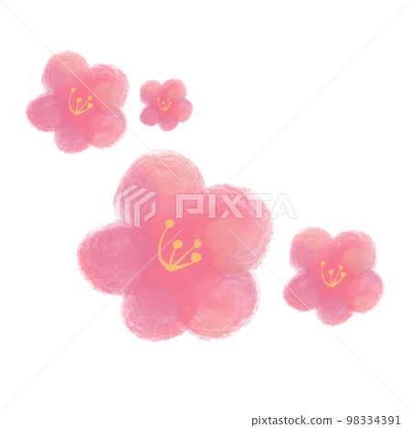 hand-painted plum material 98334391