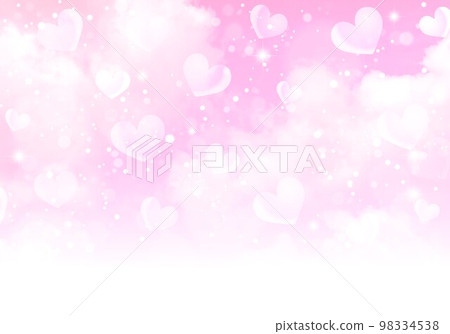 heart and cloud background 98334538