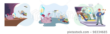 Play to earn, video games in which player can receive rewards with real value, blockchain projects 98334685