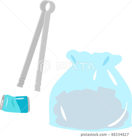 Garbage tongs and garbage bags 98334827