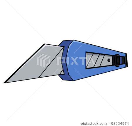 Illustration of a diagonal cutter with a dynamic blade 98334974