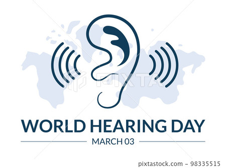 World Hearing Day Illustration to Raise Awareness on How to Prevent Deafness for Web Banner or Landing Page in Flat Cartoon Hand Drawn Templates 98335515