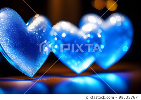 heart made of glass and ice 98335767