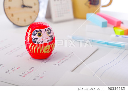 Passed daruma and English texts 98336285