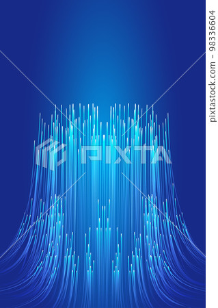 垂直向上延伸發光的藍色科技線條 98336604