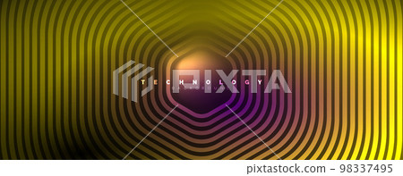 Techno shiny hexagons abstract background, technology energy space light concept, abstract background wallpaper design Techno shiny hexagons abstract background, technology energy space light concept, abstract background wallpaper design 98337495