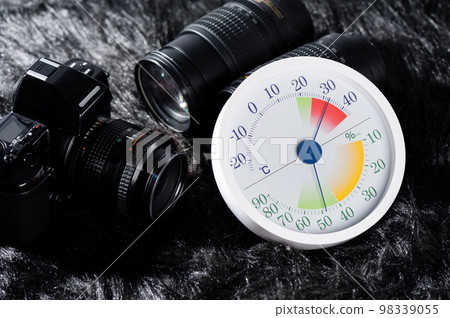 analog Thermometer and Hygrometer and photography equipment 98339055