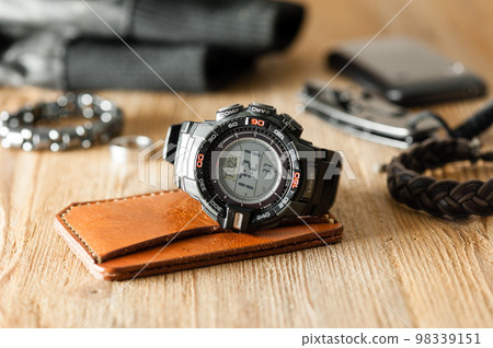 black digital watch 98339151