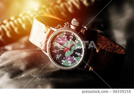 old military style of men wristwatch old military style of men wristwatch 98339158